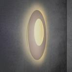 Escale Blade Open LED wall light taupe Ø 79 cm