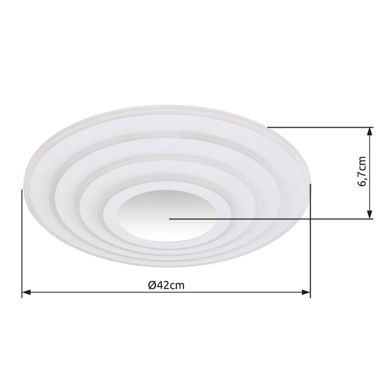 Jocelyn Smart LED Ceiling Light, White, CCT, Remote Control Jocelyn Smart LED Ceiling Light, White, CCT, Remote Control