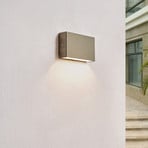 Arcchio Karline LED outdoor wall lamp, 530 lm, stainless steel, IP65