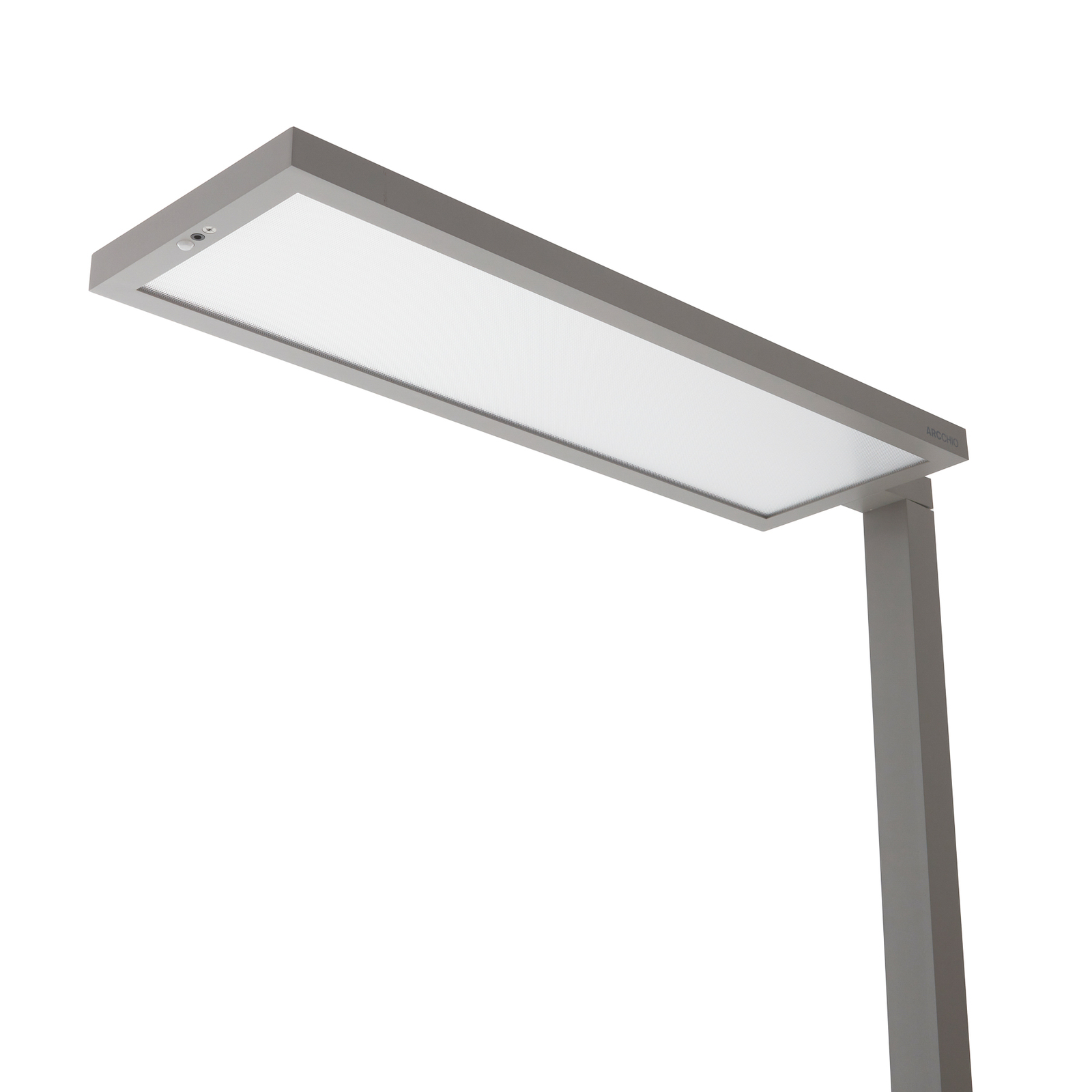 Arcchio Finix LED stojací lampa stříbrná 100W dim