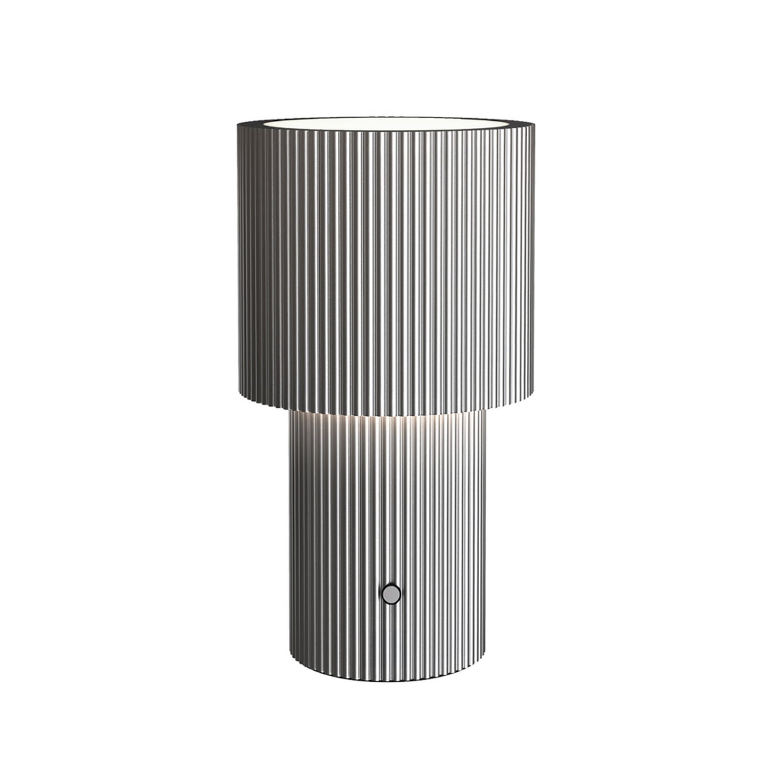 Iluma LED punjiva stolna lampa, srebrna, visina 22,1 cm – Herstal