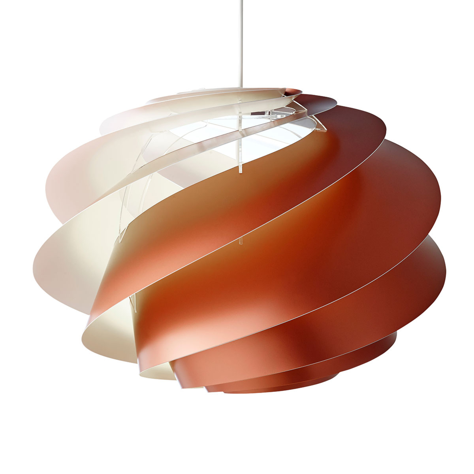 LE KLINT Swirl 1 – hanging light, copper-coloured