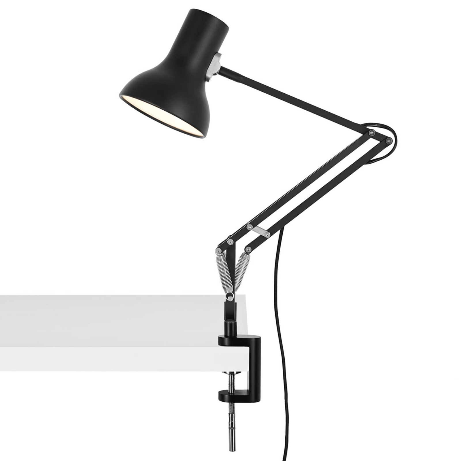 Anglepoise Type 75 Mini lampa z klipsem czarna
