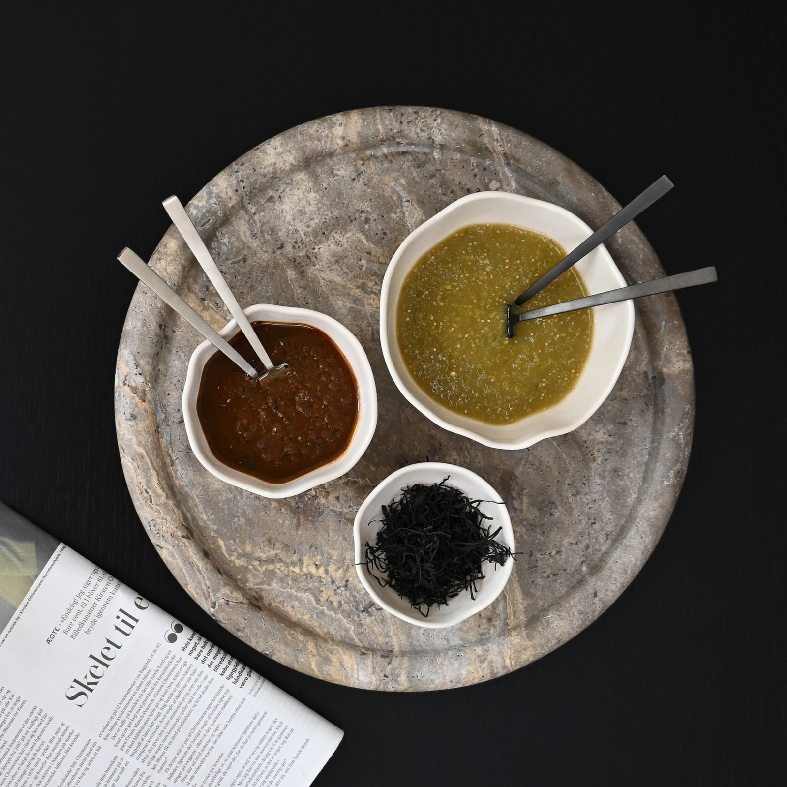 Naczynia Native, zestaw 3 sztuk, falisty kształt, białe – 101 Copenhagen