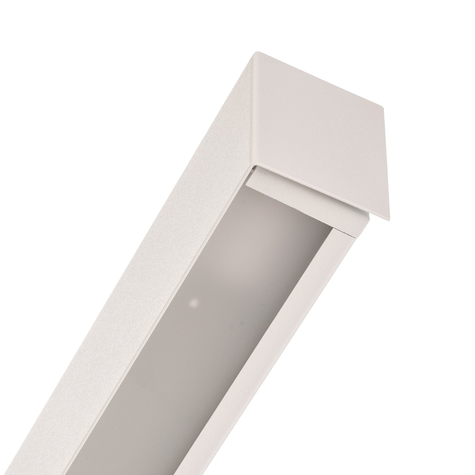 Ravna stenska svetilka L, 122 cm, bela