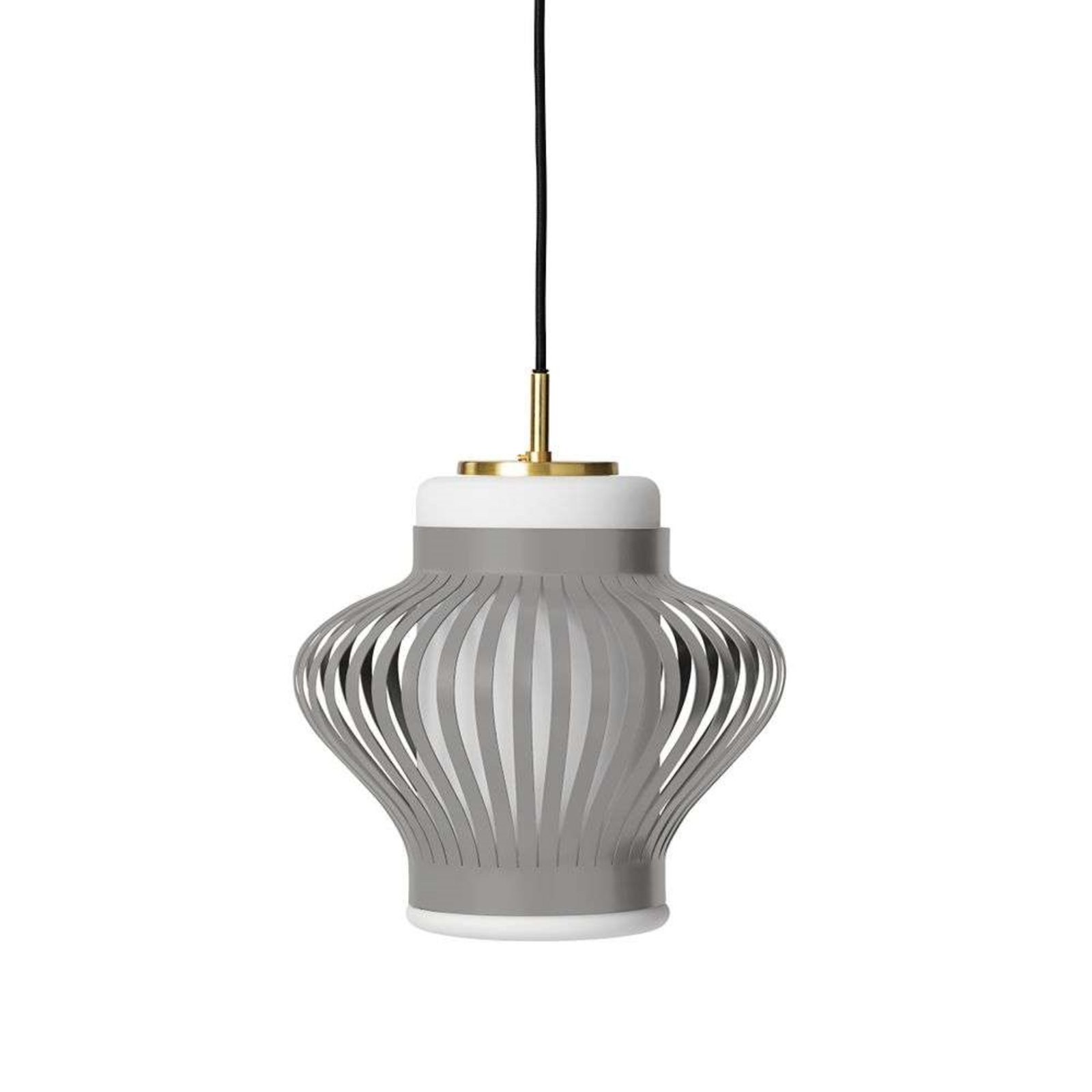 Opale Lamella Lampada a Sospensione Grigio Cielo - Warm Nordic