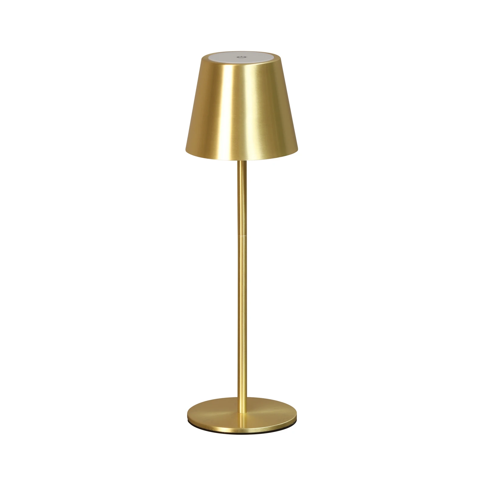 LED akumuliatorinė stalo lempa Viletto, žalvario spalvos, IP54