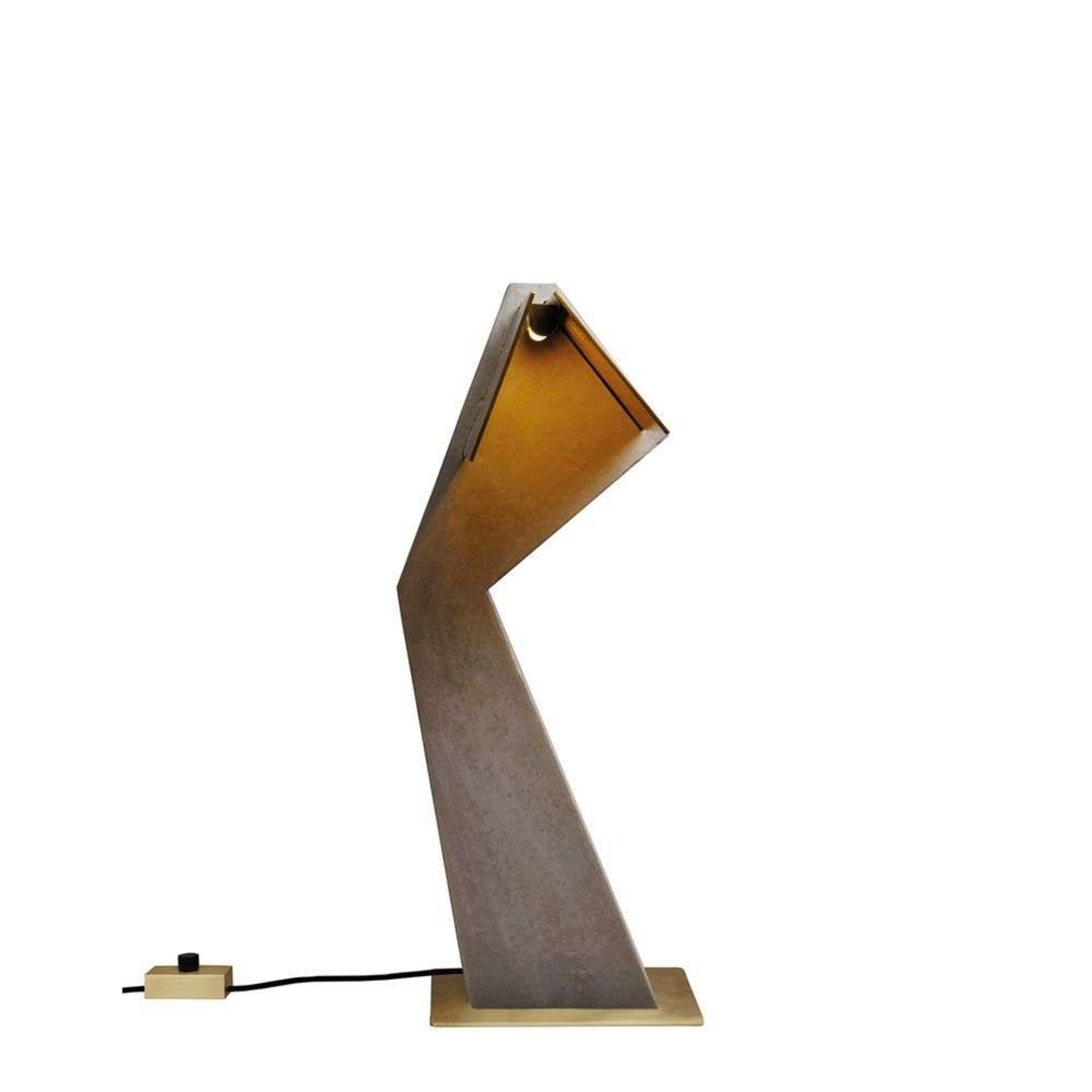 Tau Lampă de Masă Brass/Concrete - DCW