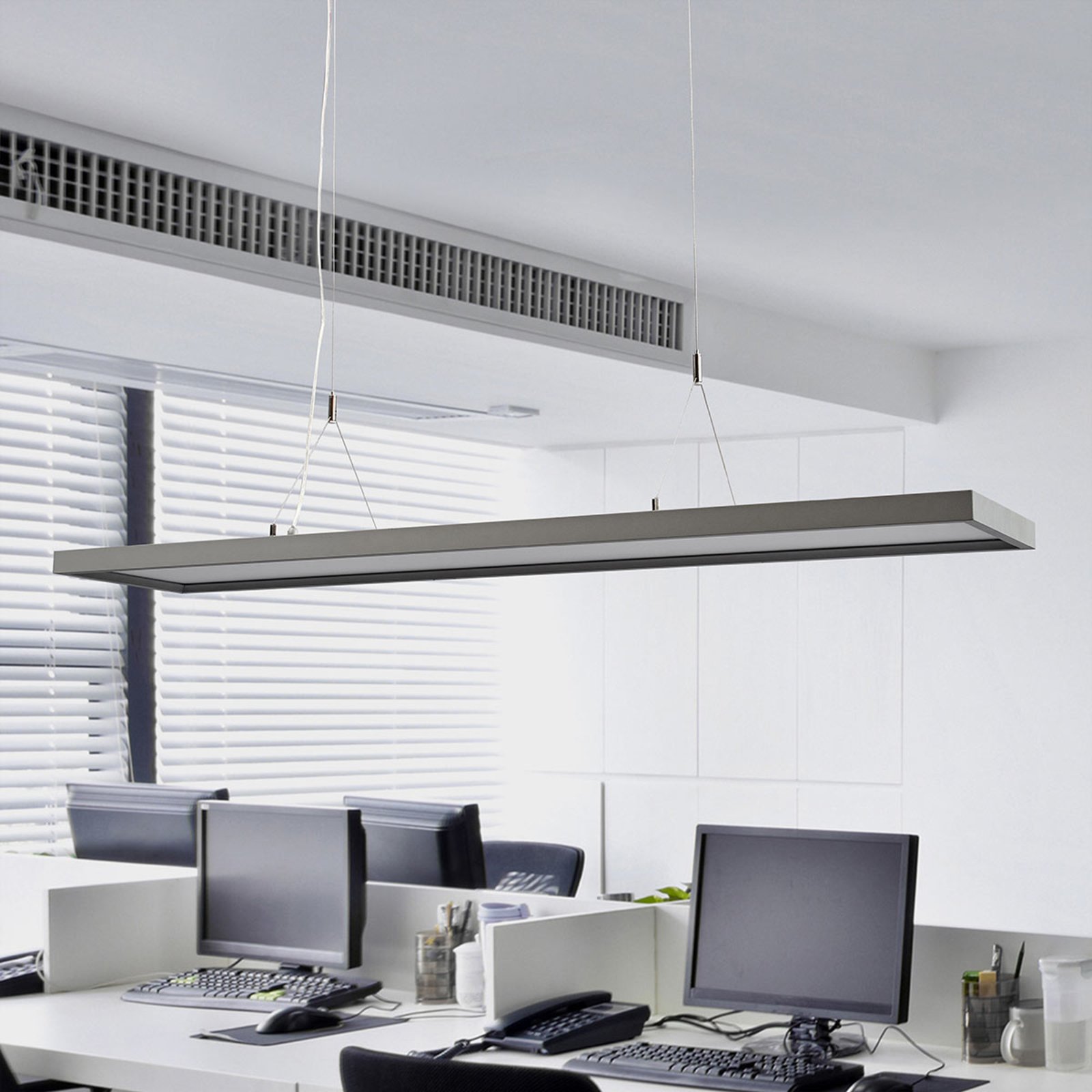 Dimmbare LED-Office-Hängeleuchte Divia