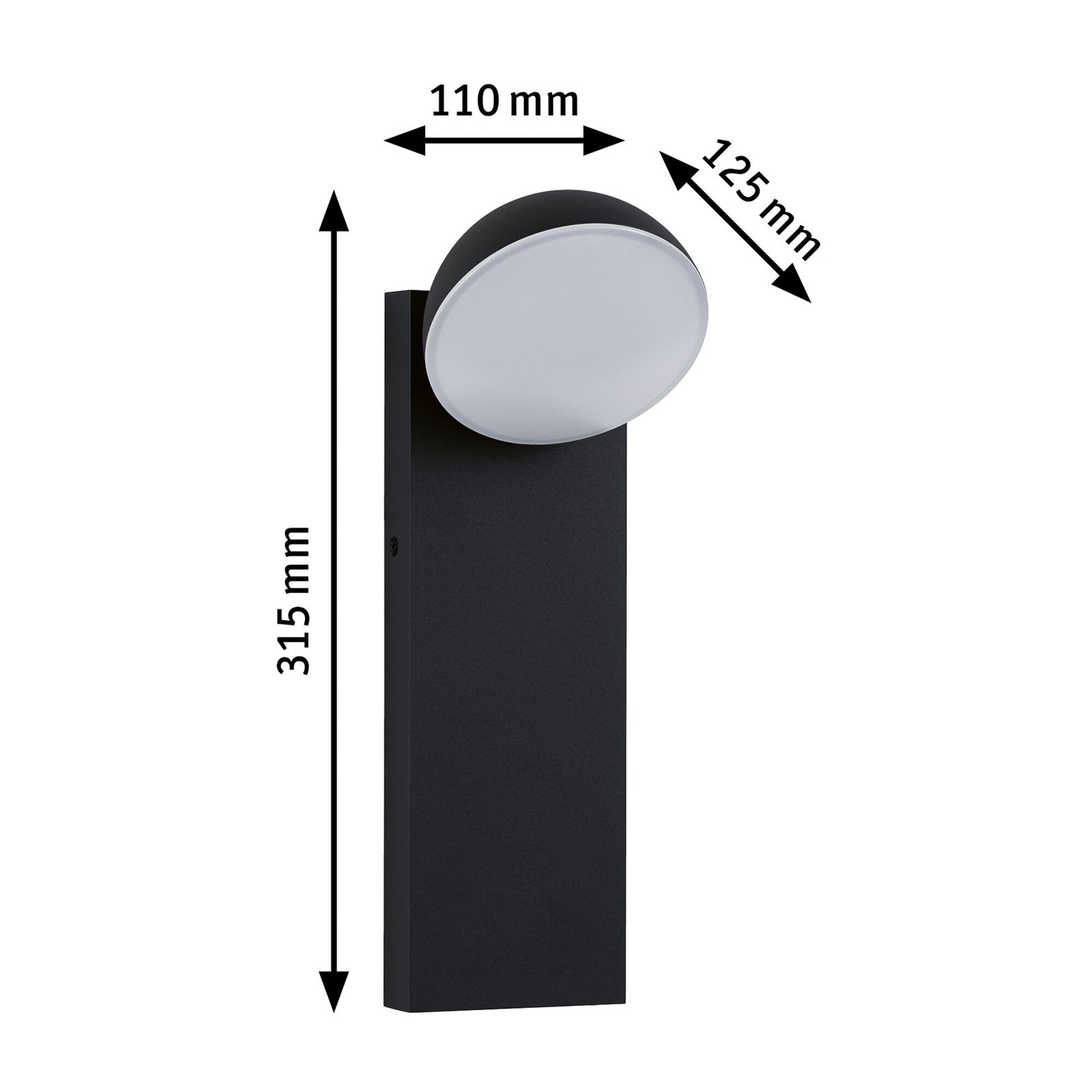 Puka Outdoor Wall Lamp SWR Anthracite - Paulmann