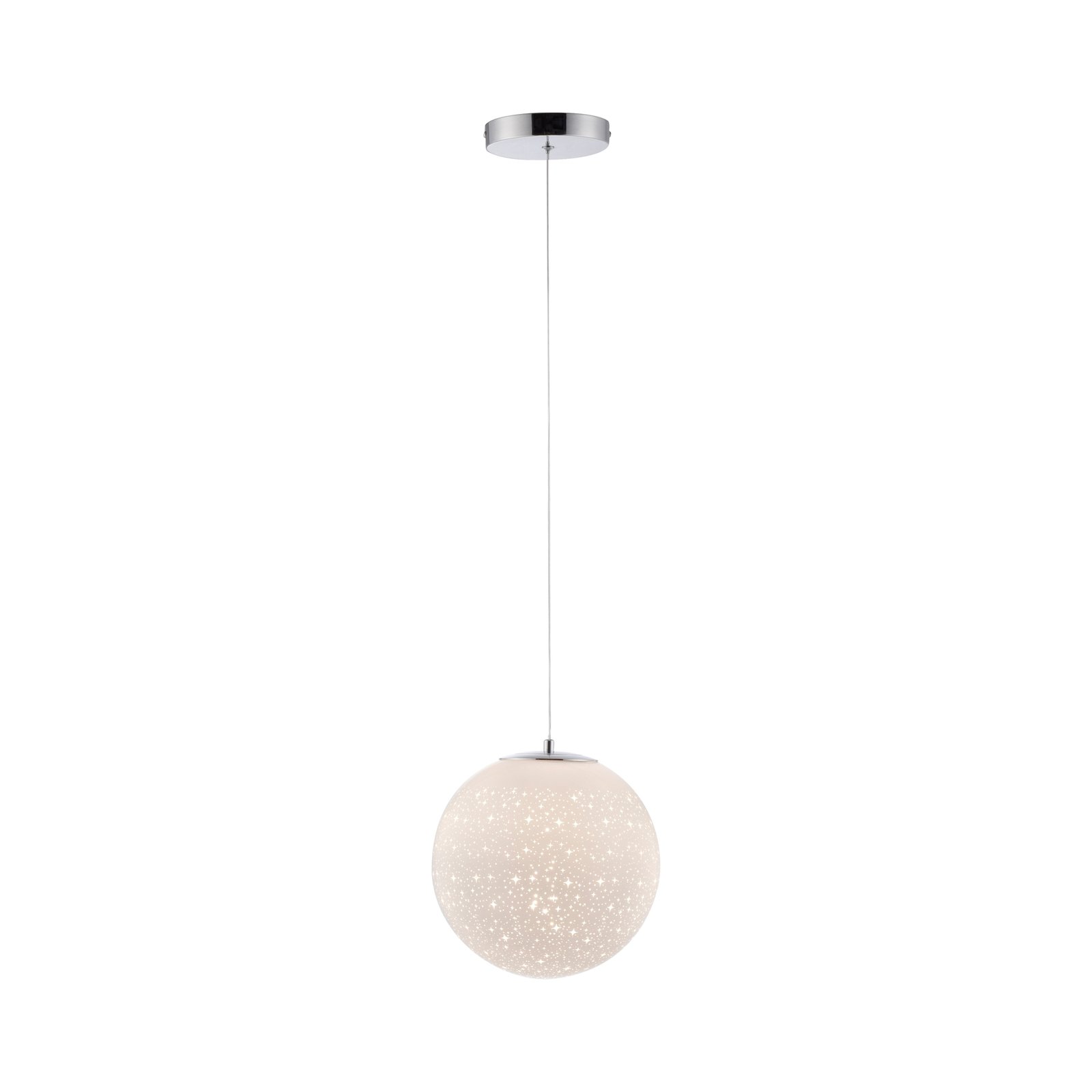 Bolo LED hanging light glass lampshade starry sky