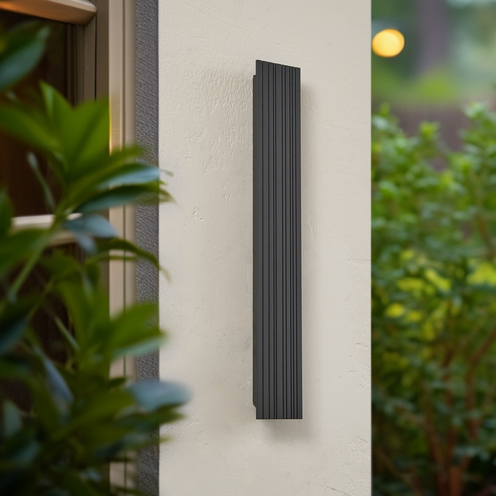 Melira LED Draußen Wandleuchte 60cm Anthrazit - Lucande