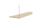 Stedge Add-on Shelf L80 White Oak/Brass - Woud