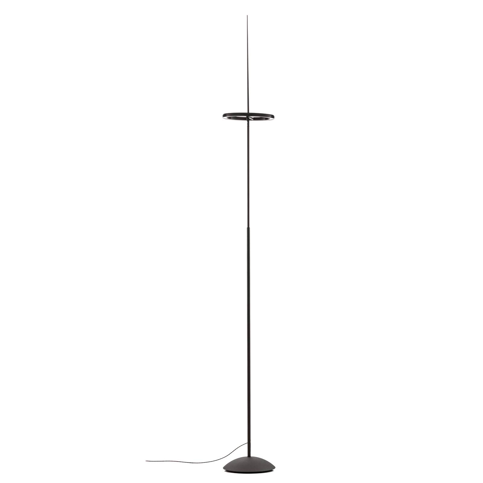 Lampa stojąca LED Ringelpiez - czarny pierścień