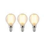 Teardrop LED bulb E14 4W 2700K matt dimmable 3-set