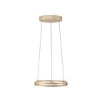 E-Loop LED-Hängelampe, ivory gold, Ø 50 cm, Alu, CCT - PURE