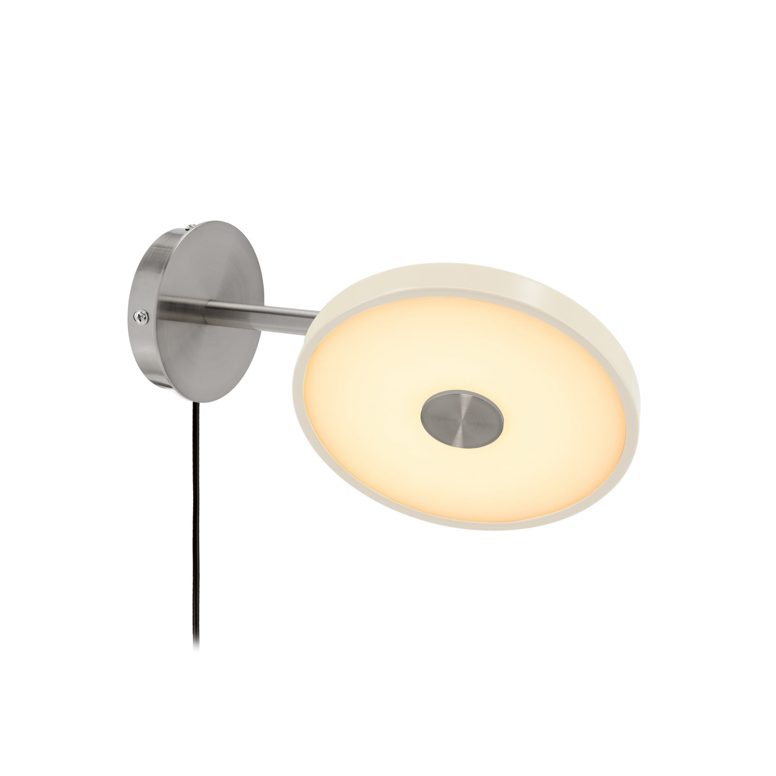 Asteria Short LED-Wandlampe, weiß, Stahl, Stecker - UMAGE