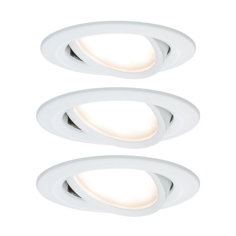 Paulmann - Nova LED-Einbauspot 3er schwenkbar, weiß