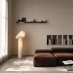 Lucande LED-Stehleuchte Sansibar, beige, 110 cm, dimmbar