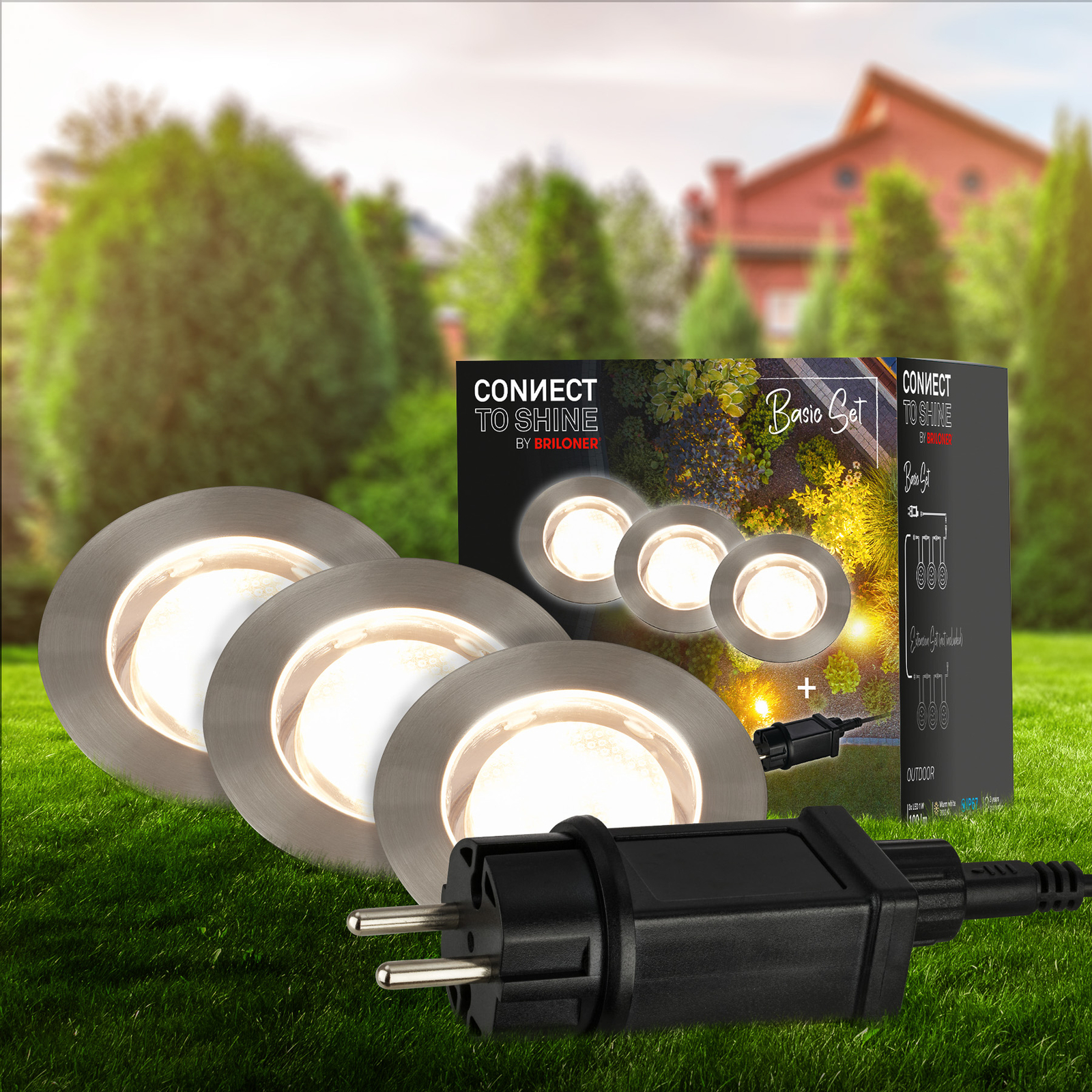 Zapuštěné LED reflektory 3916032 IP67 12 V 3dílná startovací sada Ø 4,5 cm