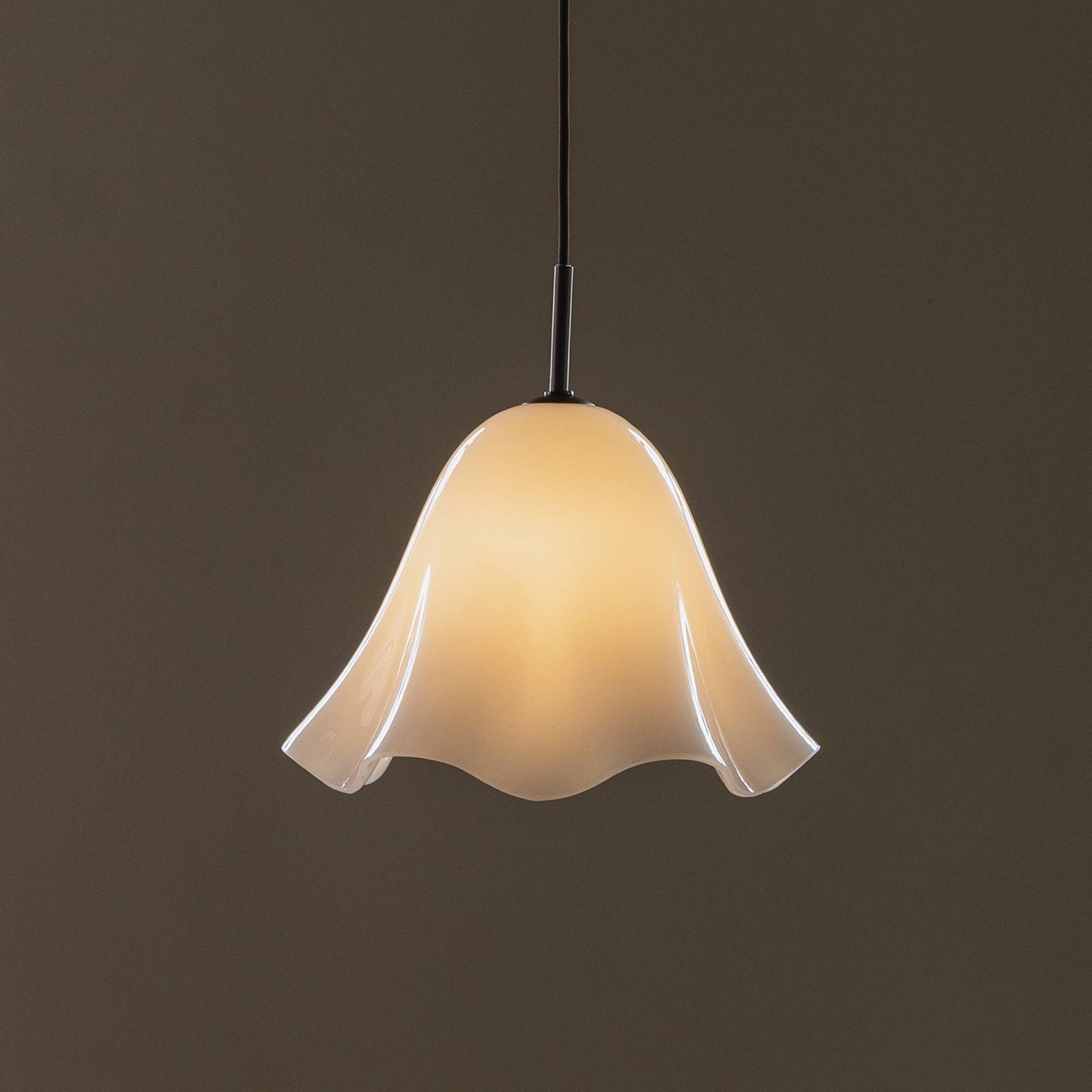 Żyrandol Globen Lighting „Bello”, biały, Ø 30 cm, szkło