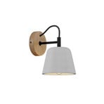 Kalinda Wall Lamp Grey/Oak - Lucande