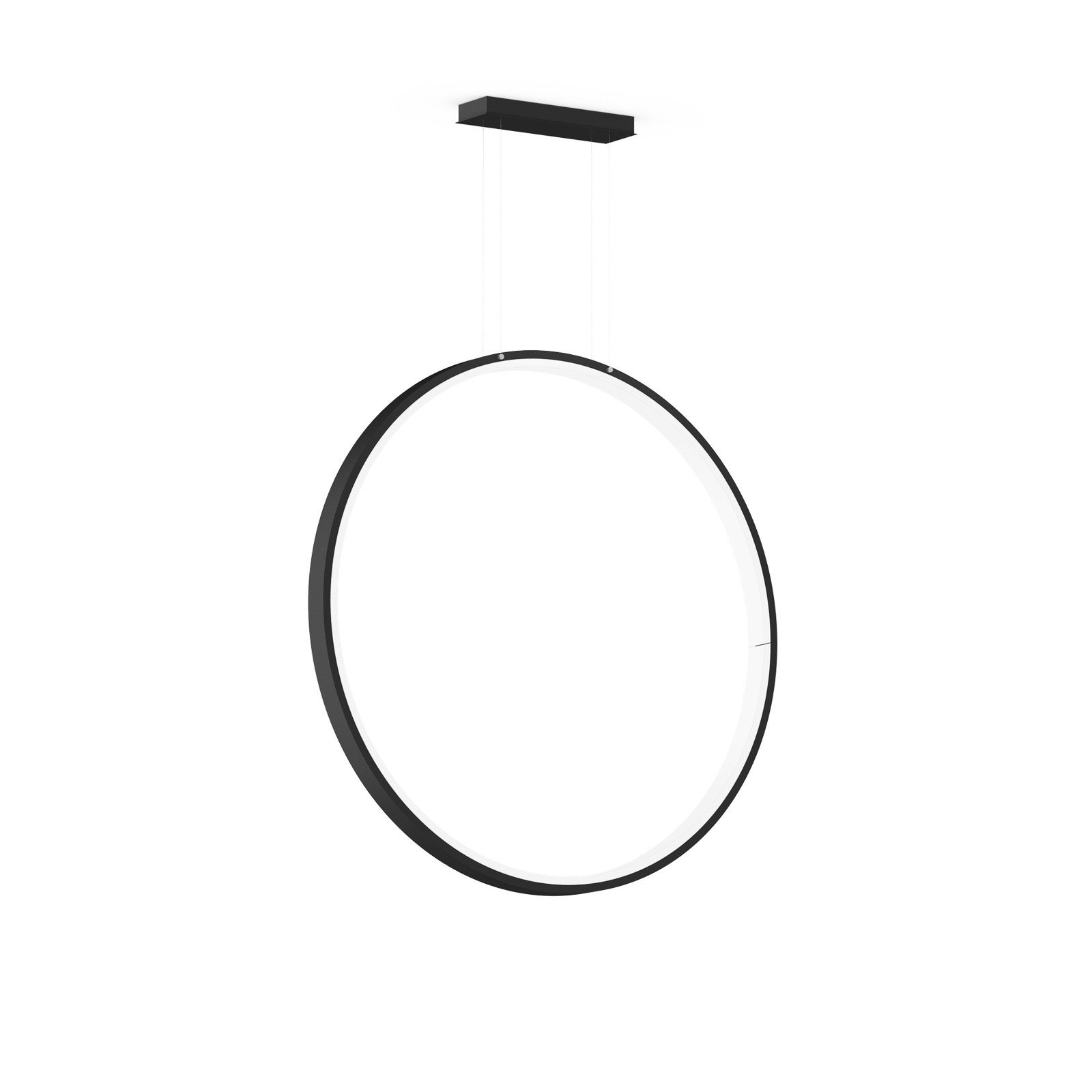 XAL INO 1200 cerc de lumină suspendată vertical negru