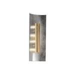 Aura Silber wall light, gold shade, height 60 cm