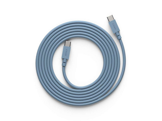 USB-C naar USB-C-kabel, blauw, lengte 2 m - AVOLT