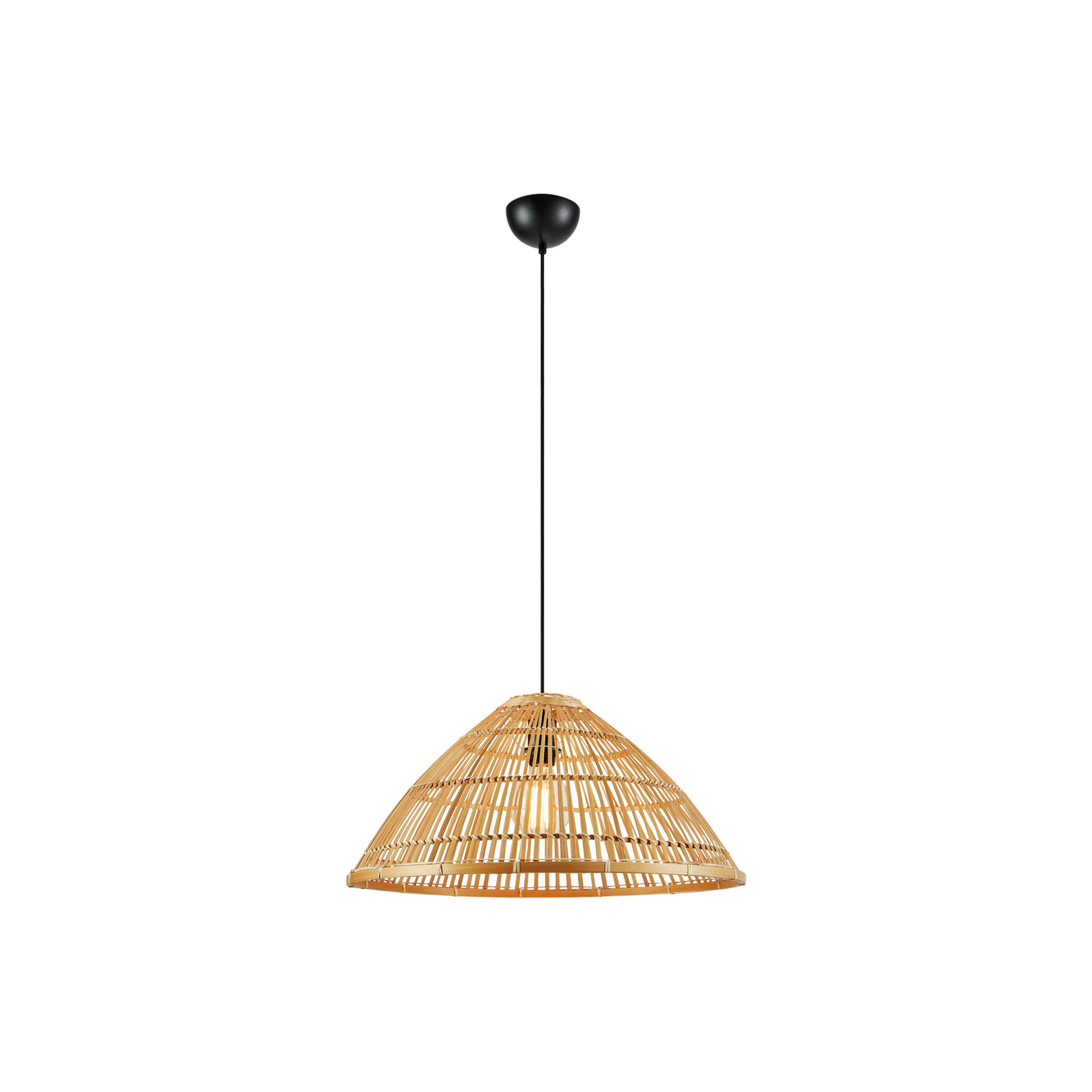 Capello pendant light made of bamboo, natural