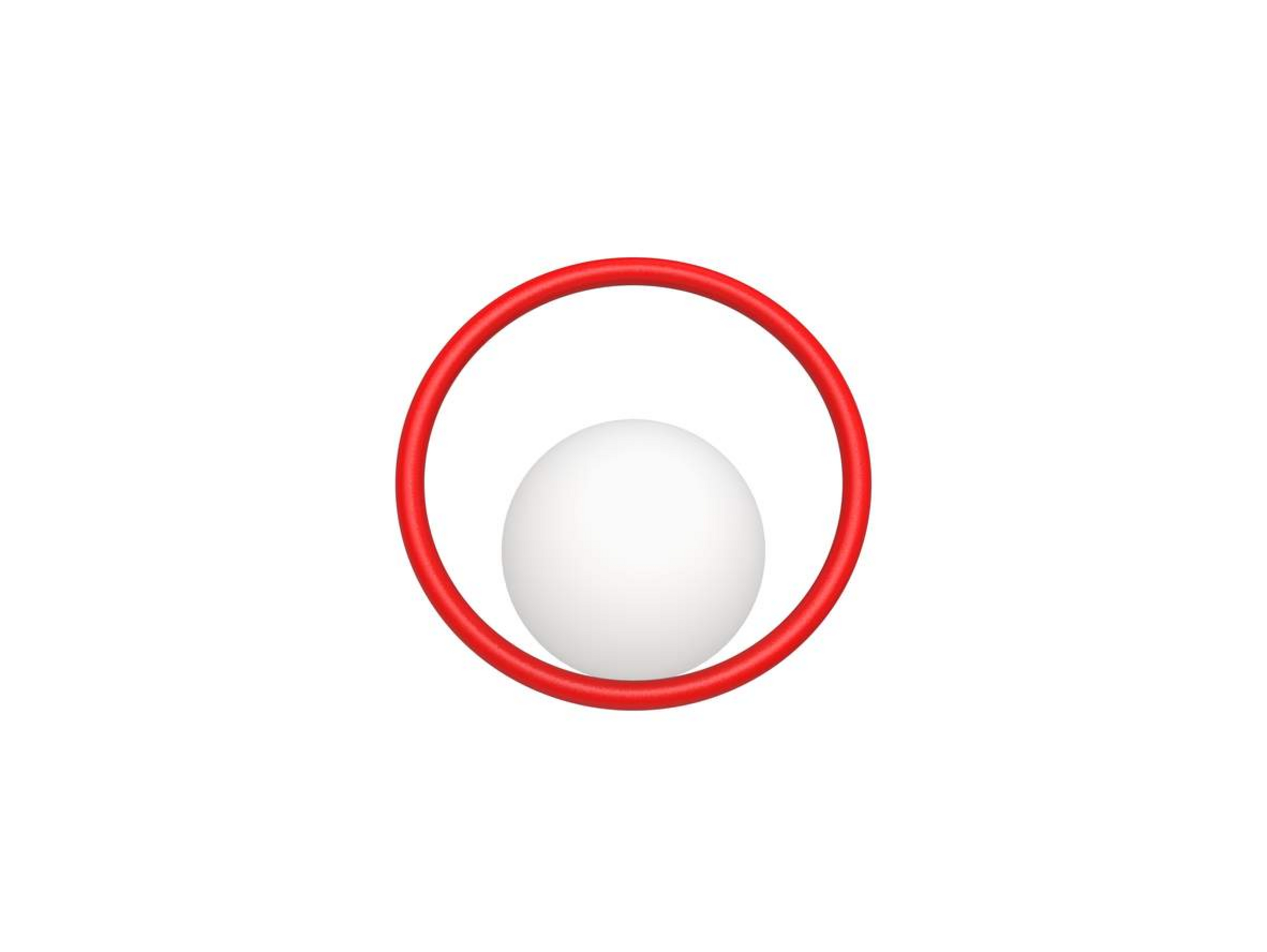 Hula Hoop Aplique de Pared HW Strawberry Red - Swedish Ninja