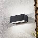 Gemini LED outdoor wall lamp 22cm 4000K anthracite