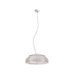 Twist hanglamp, beuken, wit, 120 cm