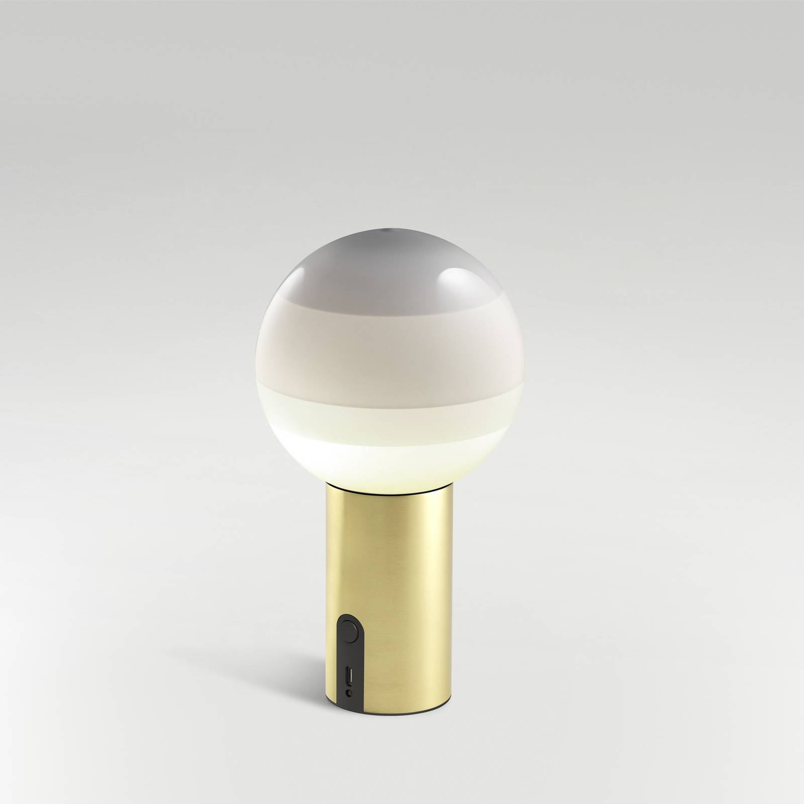 MARSET Akku-Tischlampe Dipping Light, dimmbar weiß/messing günstig online kaufen