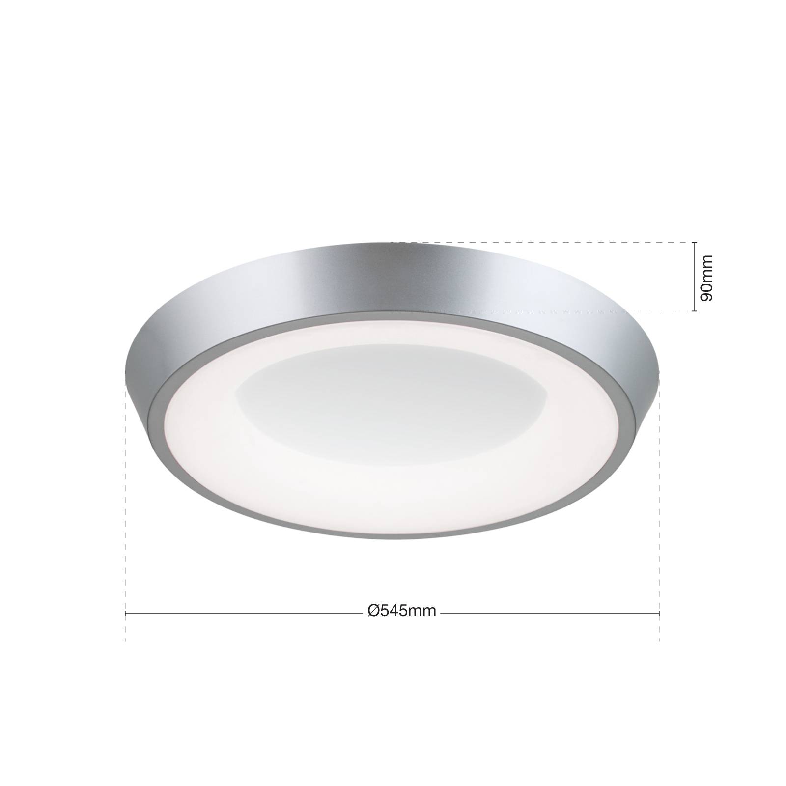 Lampa sufitowa LED Look, srebrna/biała