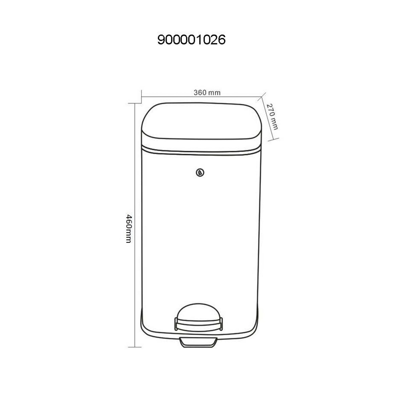 HDSort waste bin, dark green, height 46 cm - House Doctor