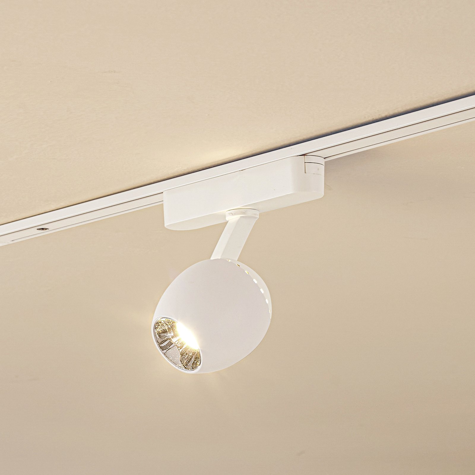 Lindby LED spot 48 V Lumaro, white, Ø 6.2 cm, plastic