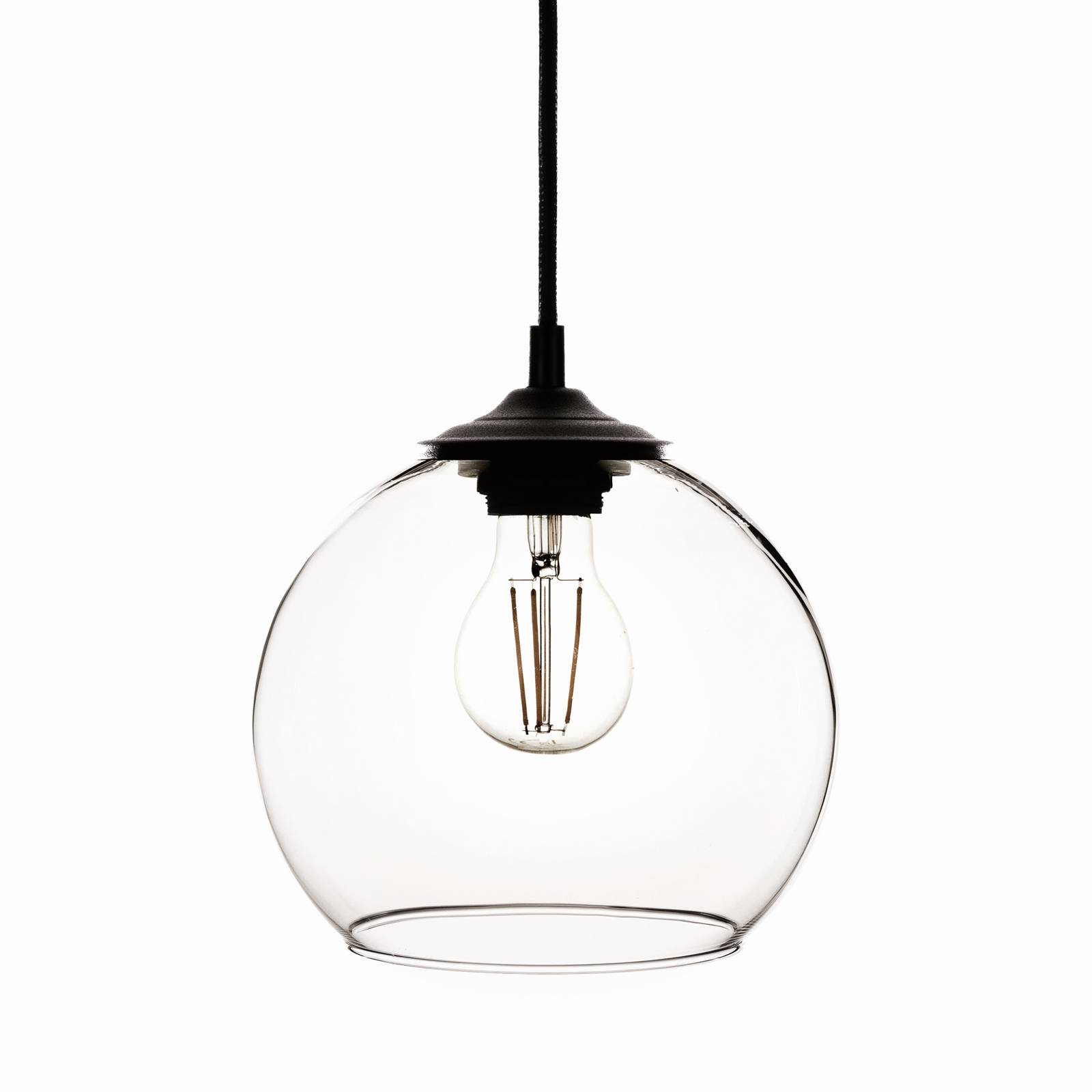 Solbika Lighting Suspension Ball abat-jour verre transparent Ø 20cm