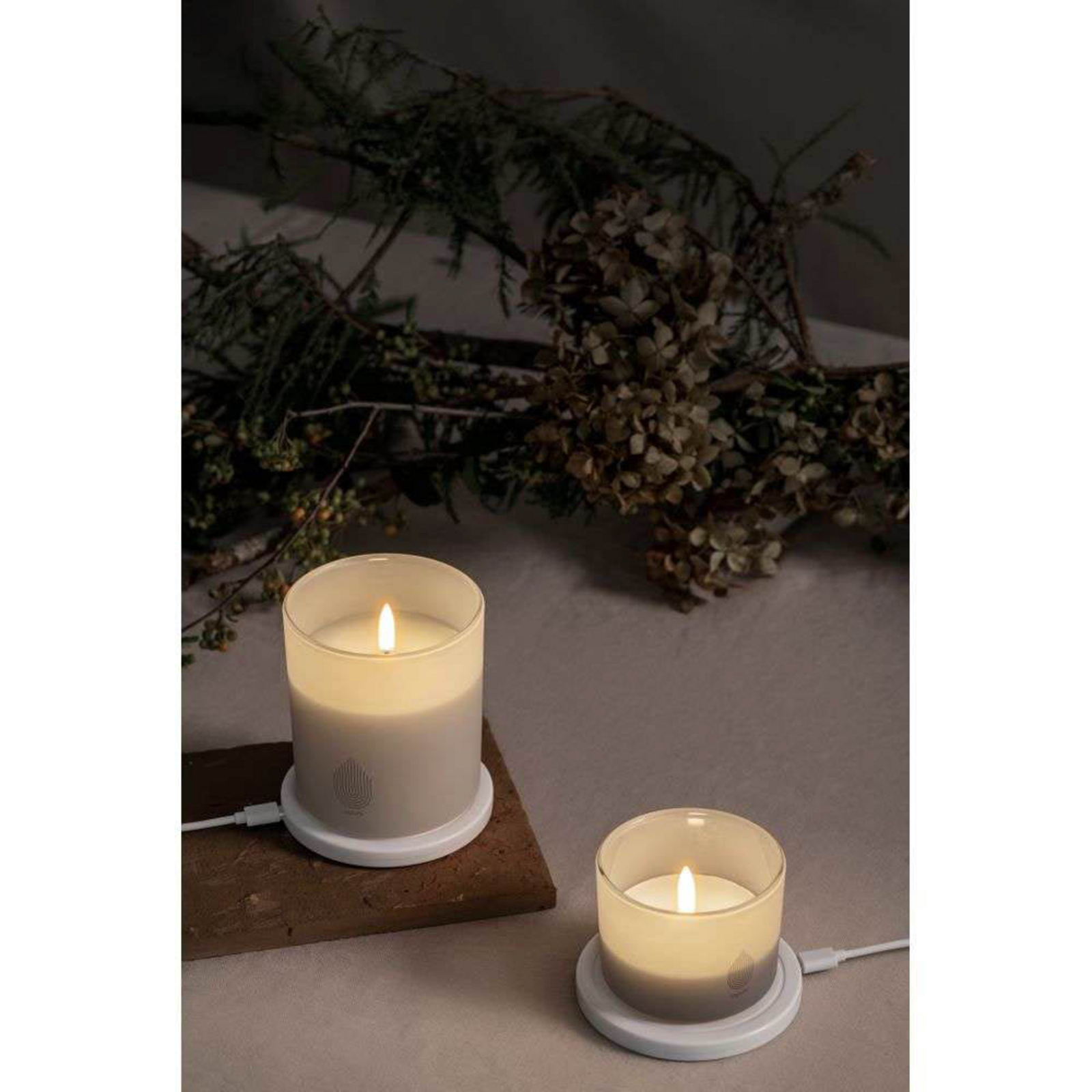 Dobíjecí LED Základna Round USB-C 10x10 cm White - Uyuni Lighting