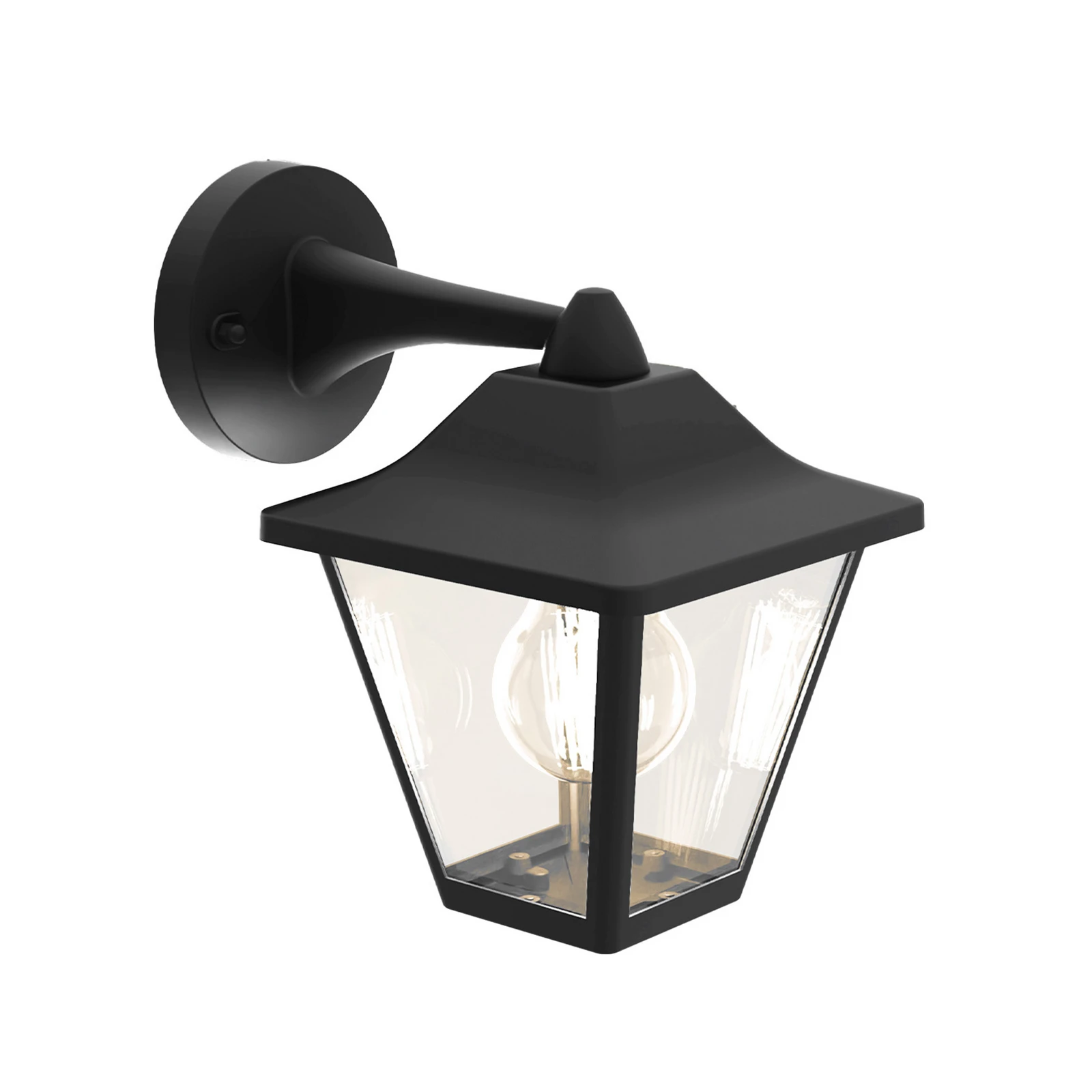 Philips Juli outdoor wall light, black, metal, IP44, E27