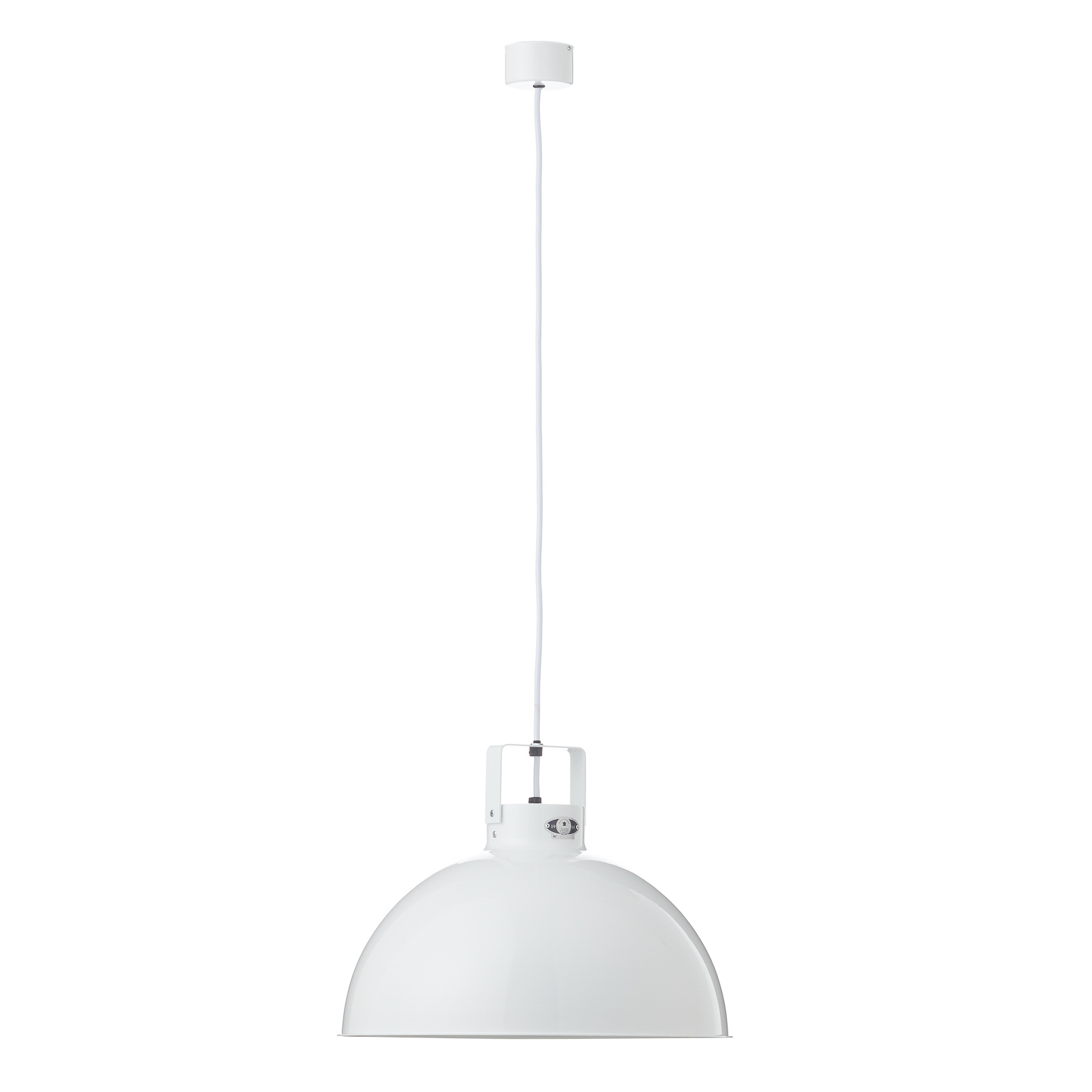 Jieldé Dante D450 hængelampe, hvid, Ø 45 cm