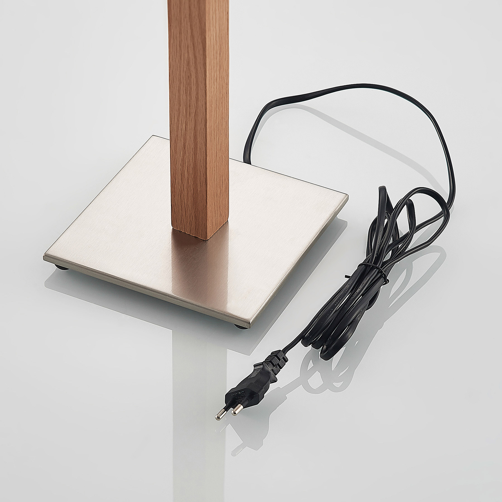 Lucande Heily table lamp, angular, white