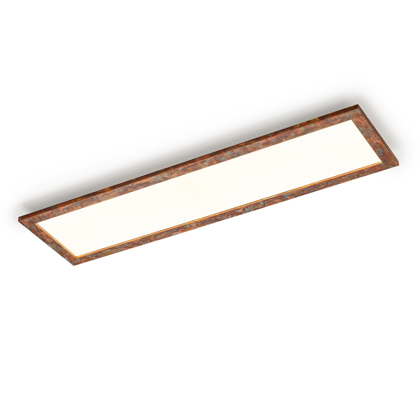 Panel LED Quitani Aurinor, miedziany, 125 cm