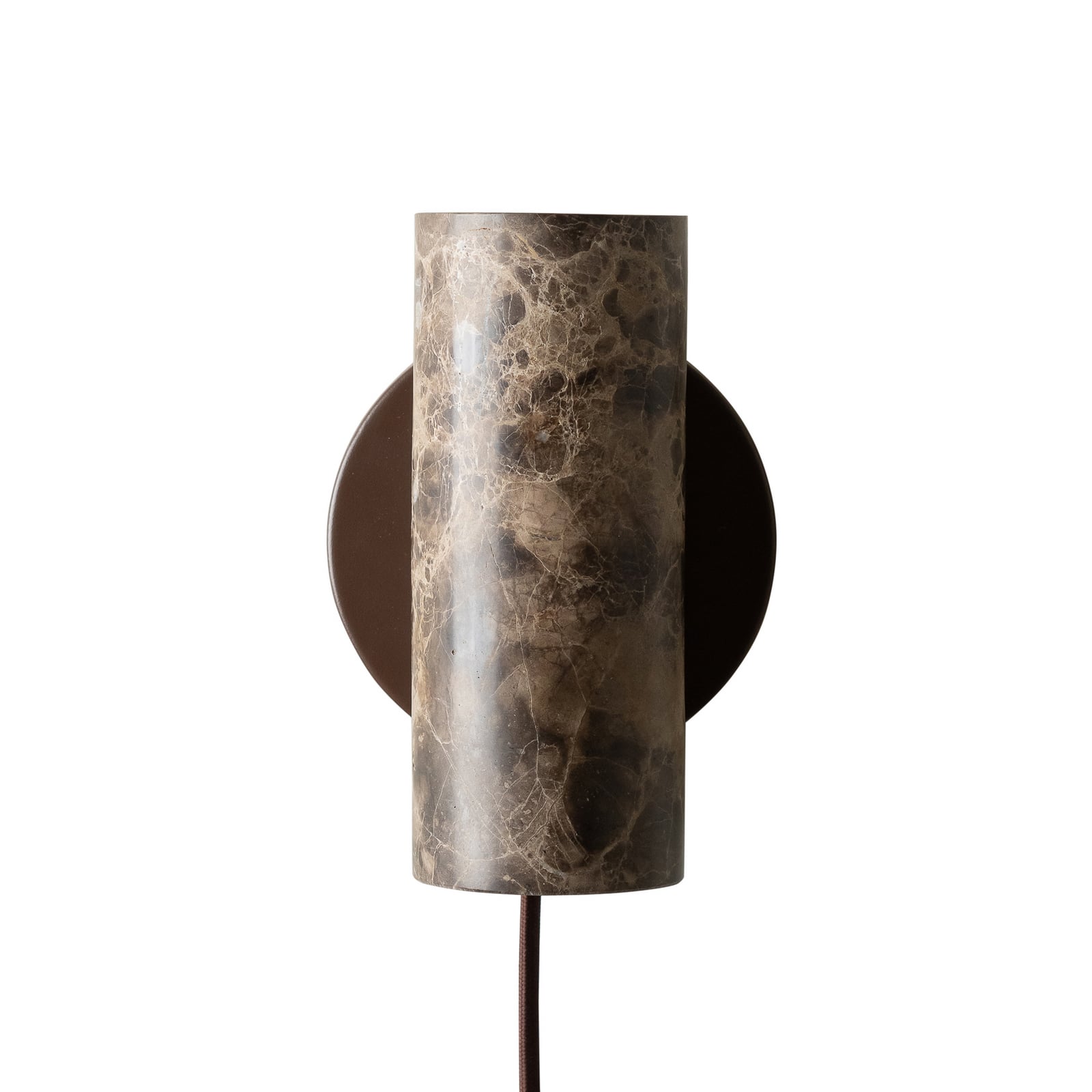 IT'S ABOUT ROMI Wandlampe Tivoli, braun, Marmor, Stecker