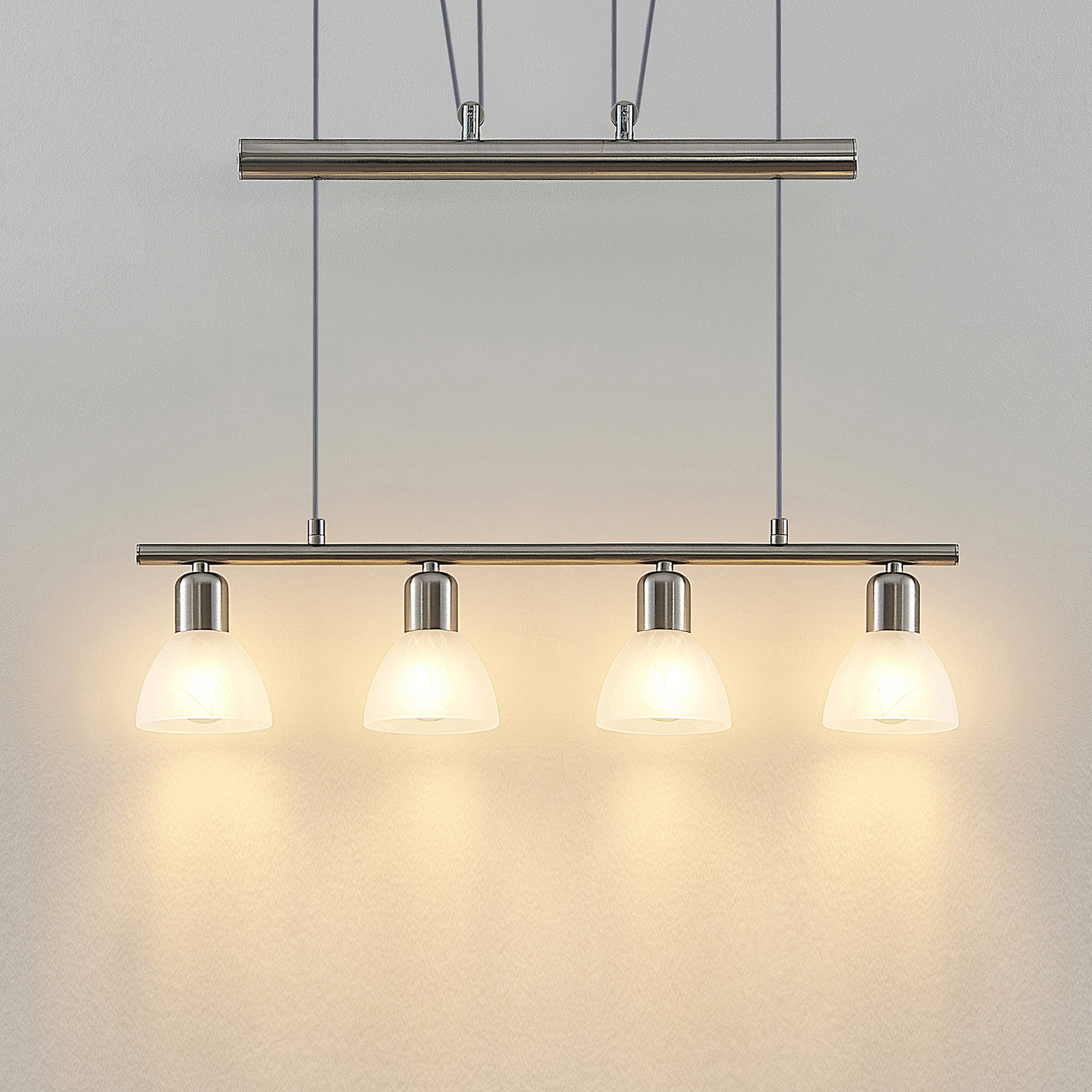 ELC Javari linear pendant light, height-adjustable