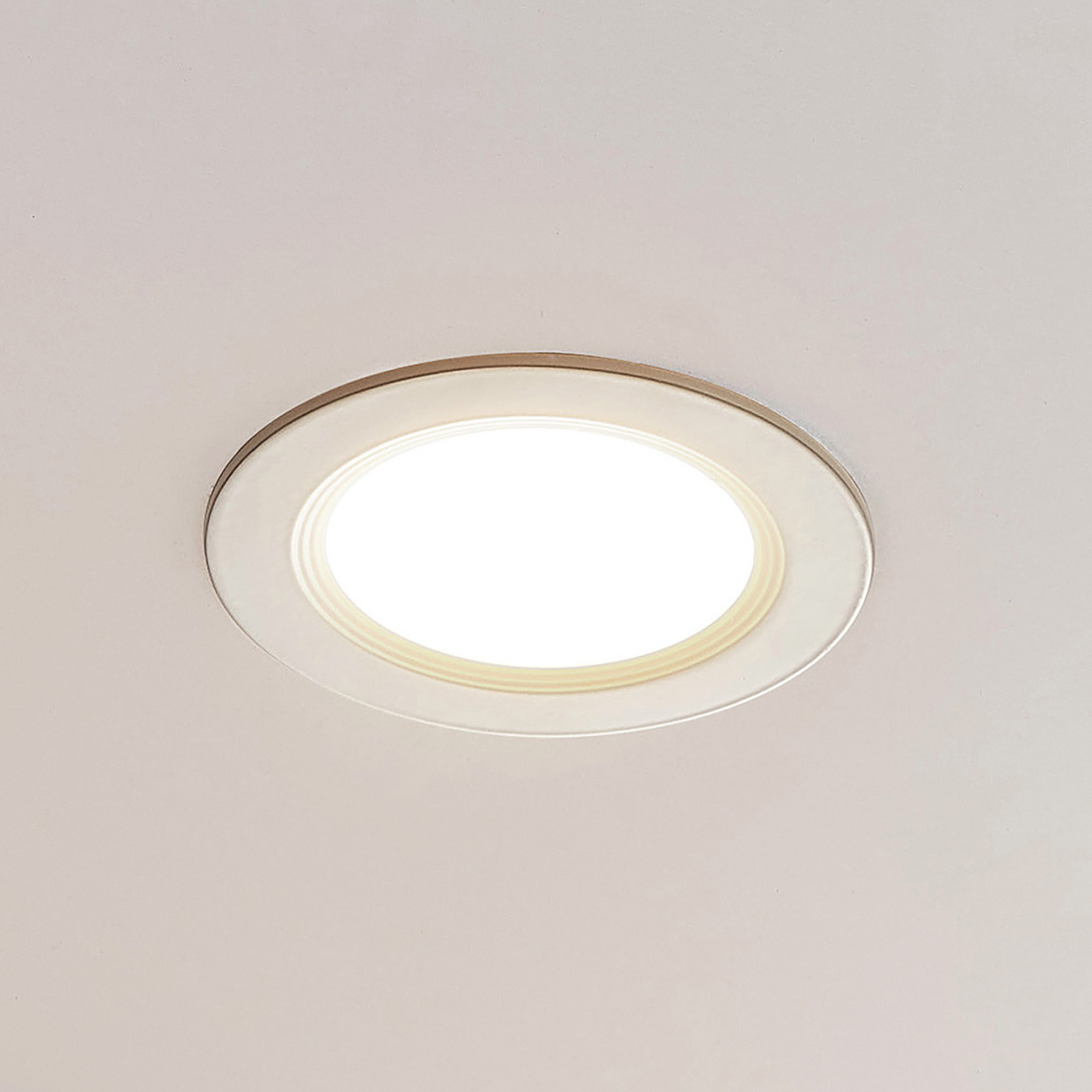 ELC Pan LED-innfelt panel rund, 3 000 K 17,2 cm