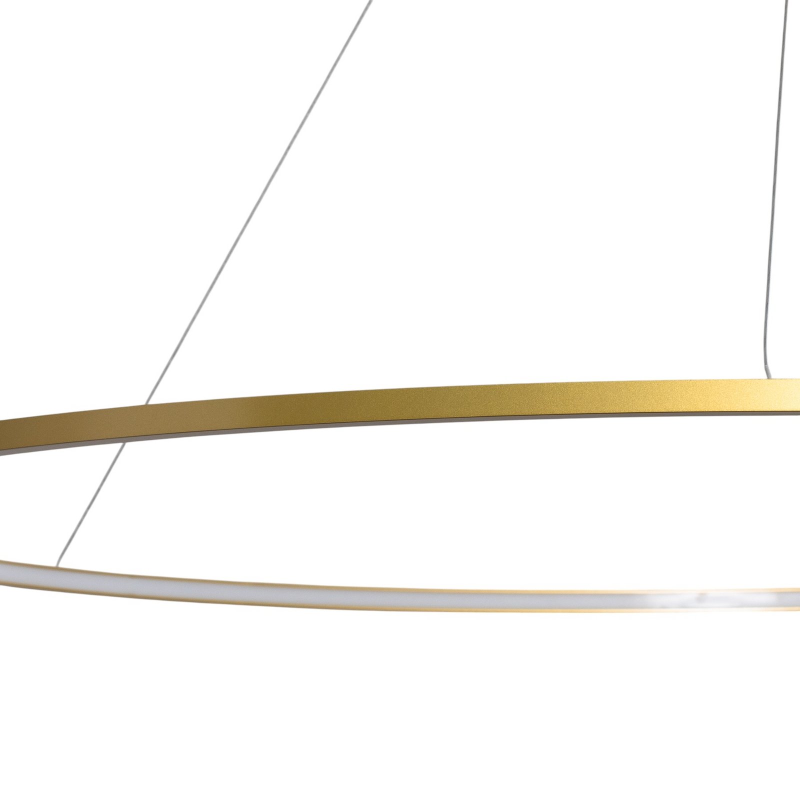 LED-Hängelampe Saturno, Ø 120 cm, goldfarben, 1-fl., 4.000 K