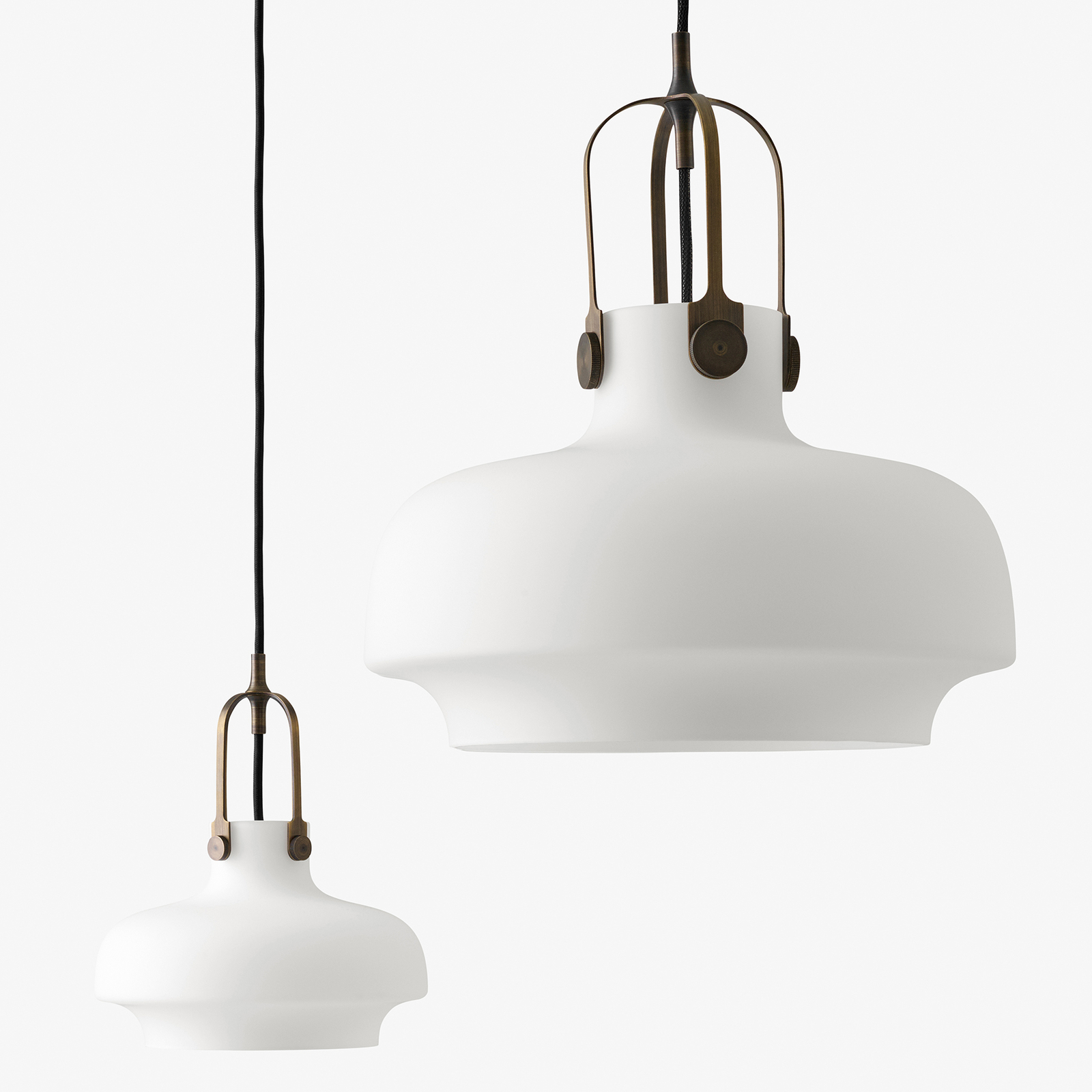 Copenhagen SC7 Suspension Opale/Laiton Bronzé - &Tradition