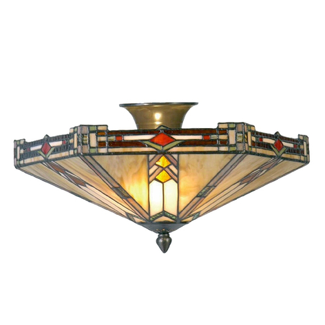 Moderne taklampe Madison i Tiffany-stil