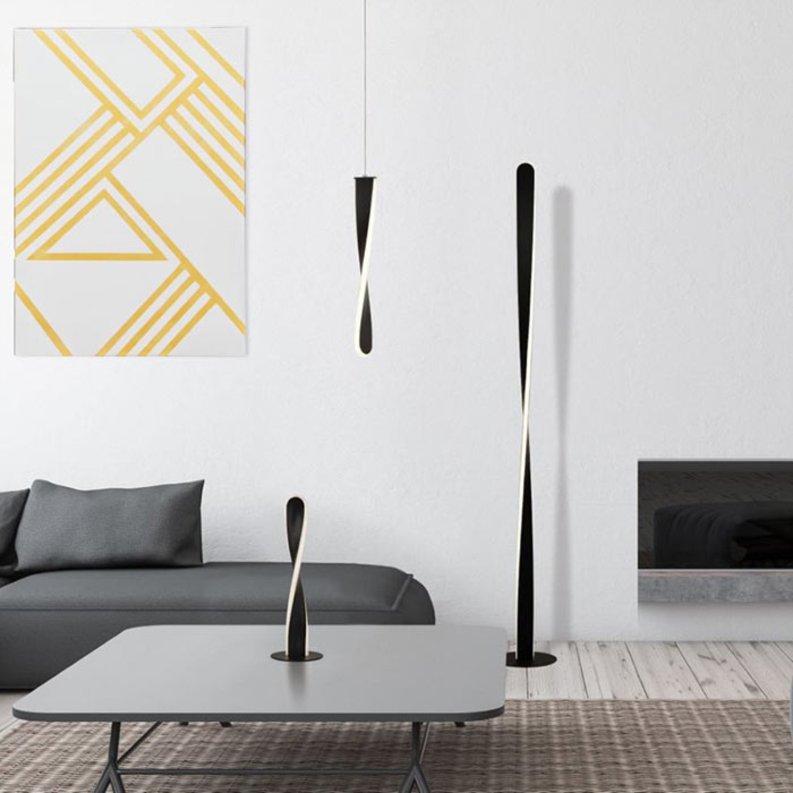 Paddle LED hanging light, onebulb Lights.co.uk